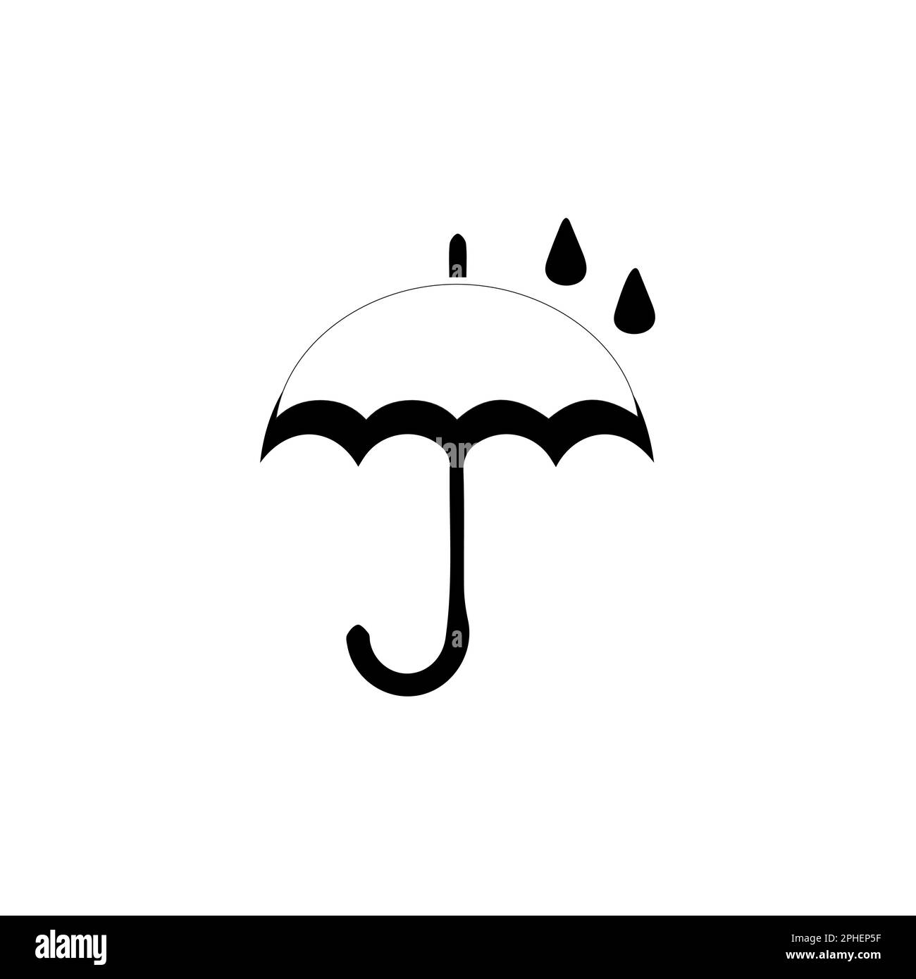 Umbrella icon. Simple illustration of umbrella vector icon for web ...