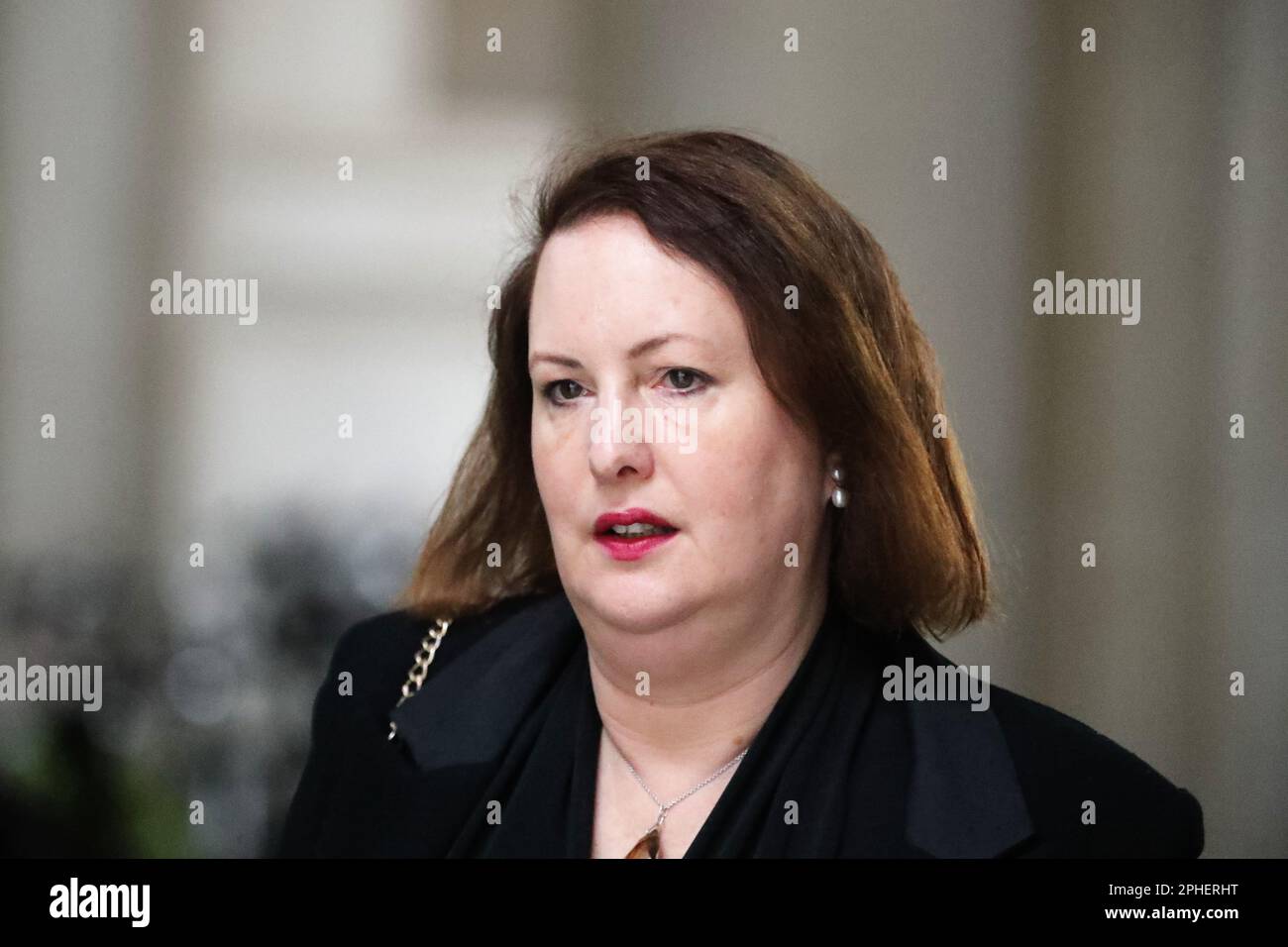 London, UK. 28th Mar, 2023. Victoria Prentis, Attorney General arrives