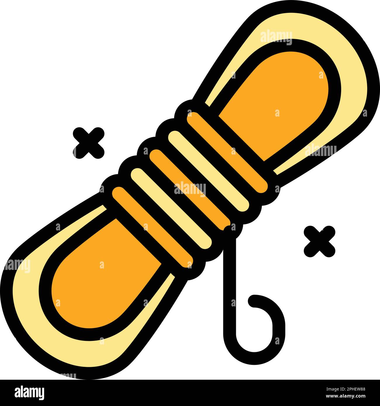 Camp rope icon. Outline Camp rope vector icon for web design isolated ...