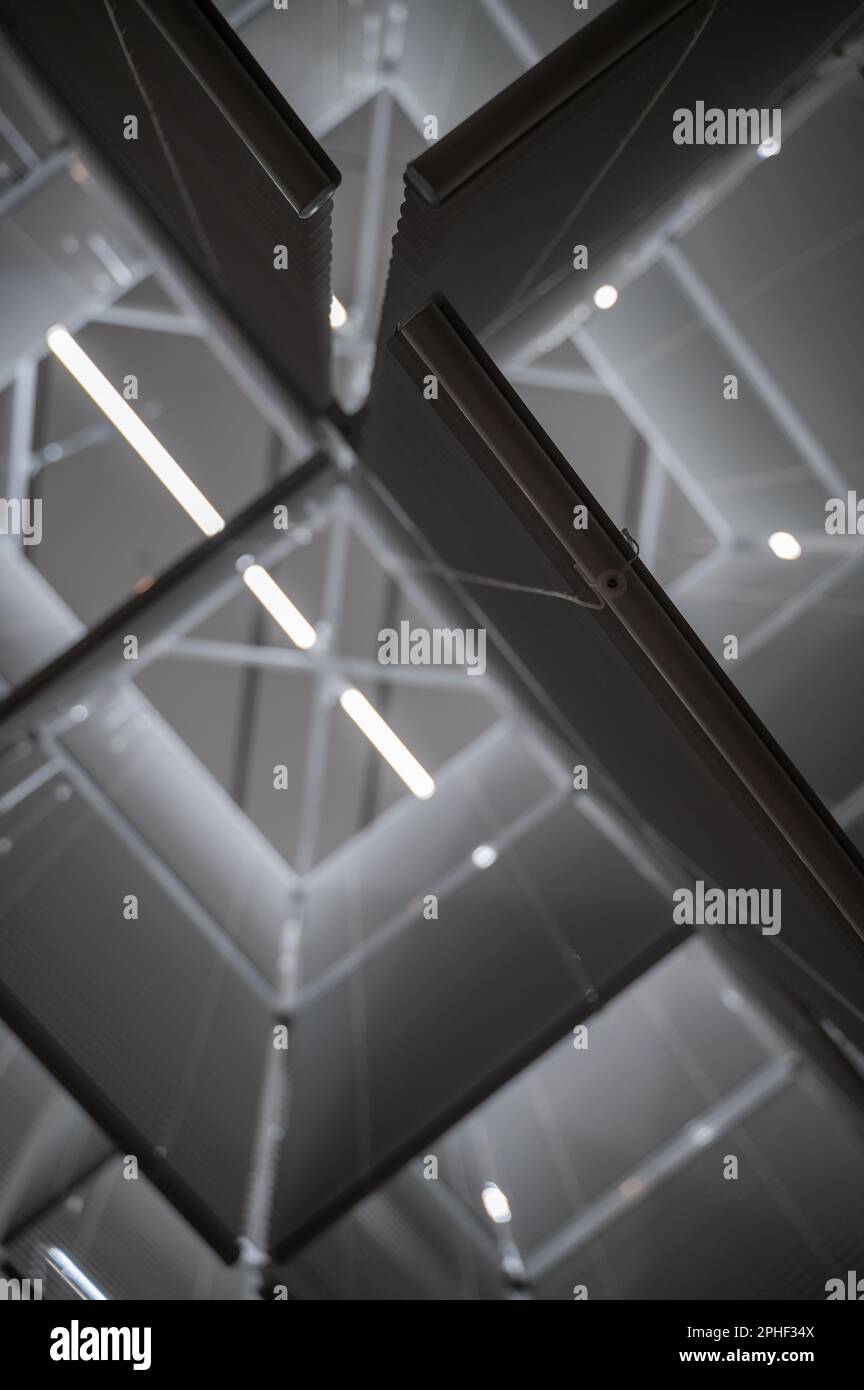Abstract geometrical composition with light. Background for tech, business and IT Stock Photo