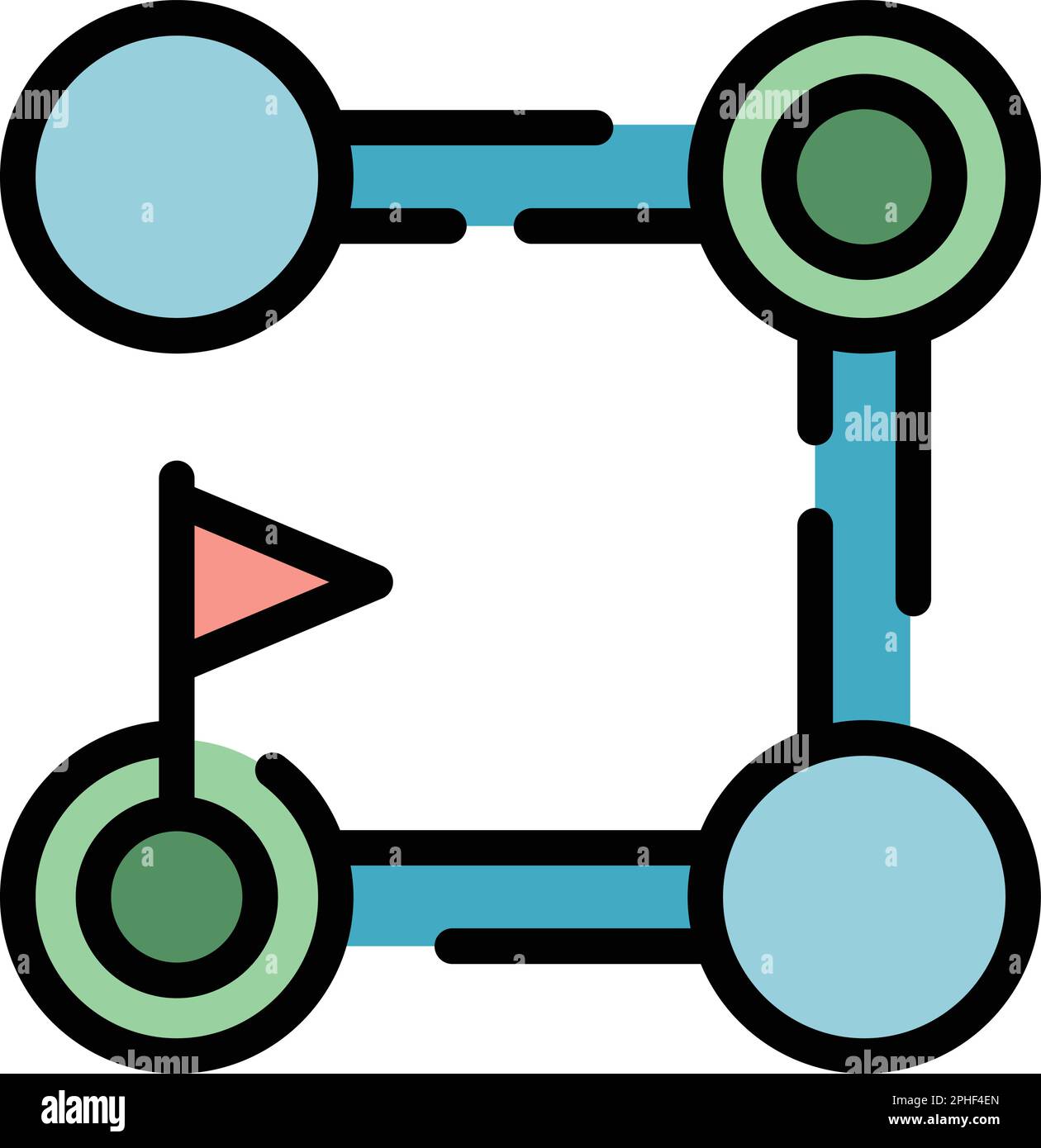 Ordering process icon. Outline Ordering process vector icon for web ...