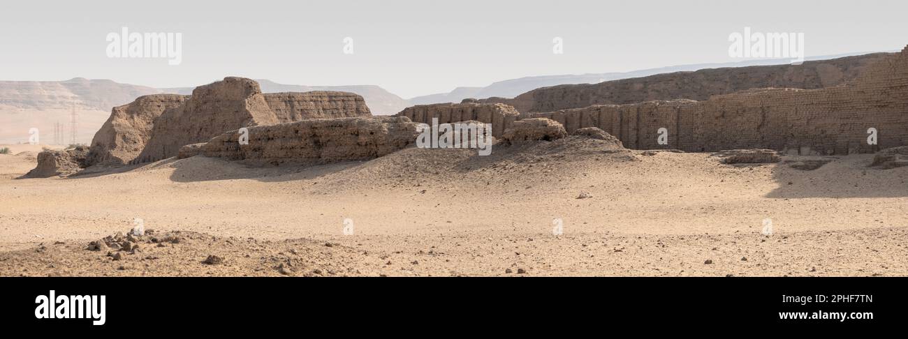 Zebib Razines The massive mud brick enclosure of King Khasekhemwy of 2nd Dynasty at ...