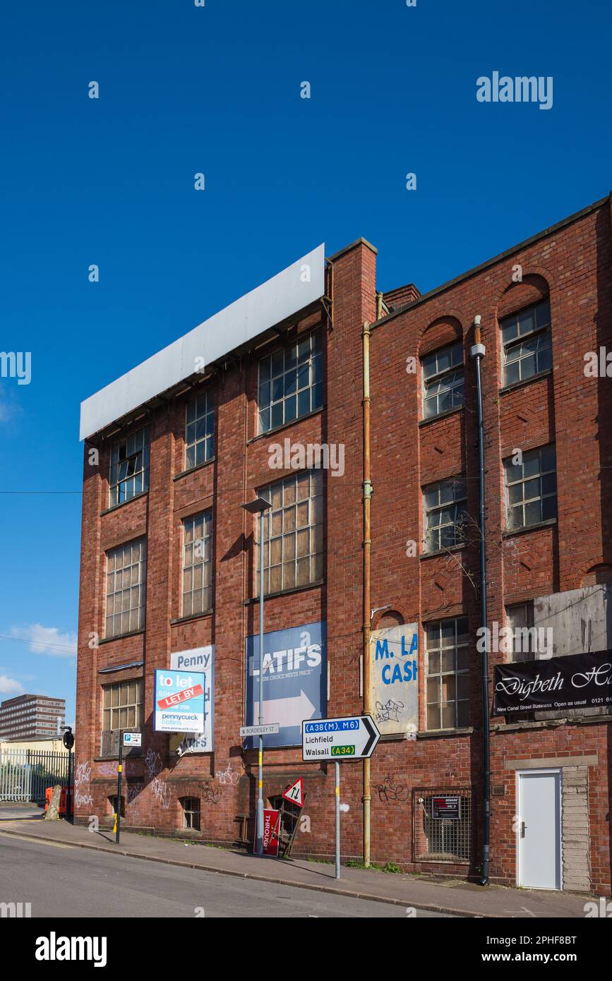 Old victorian warehouses in Digbeth, Birmingham Stock Photo Alamy