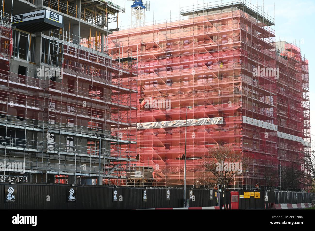 Housing development under construction. Newtown. Malahide Road (close to Clarehall Shopping