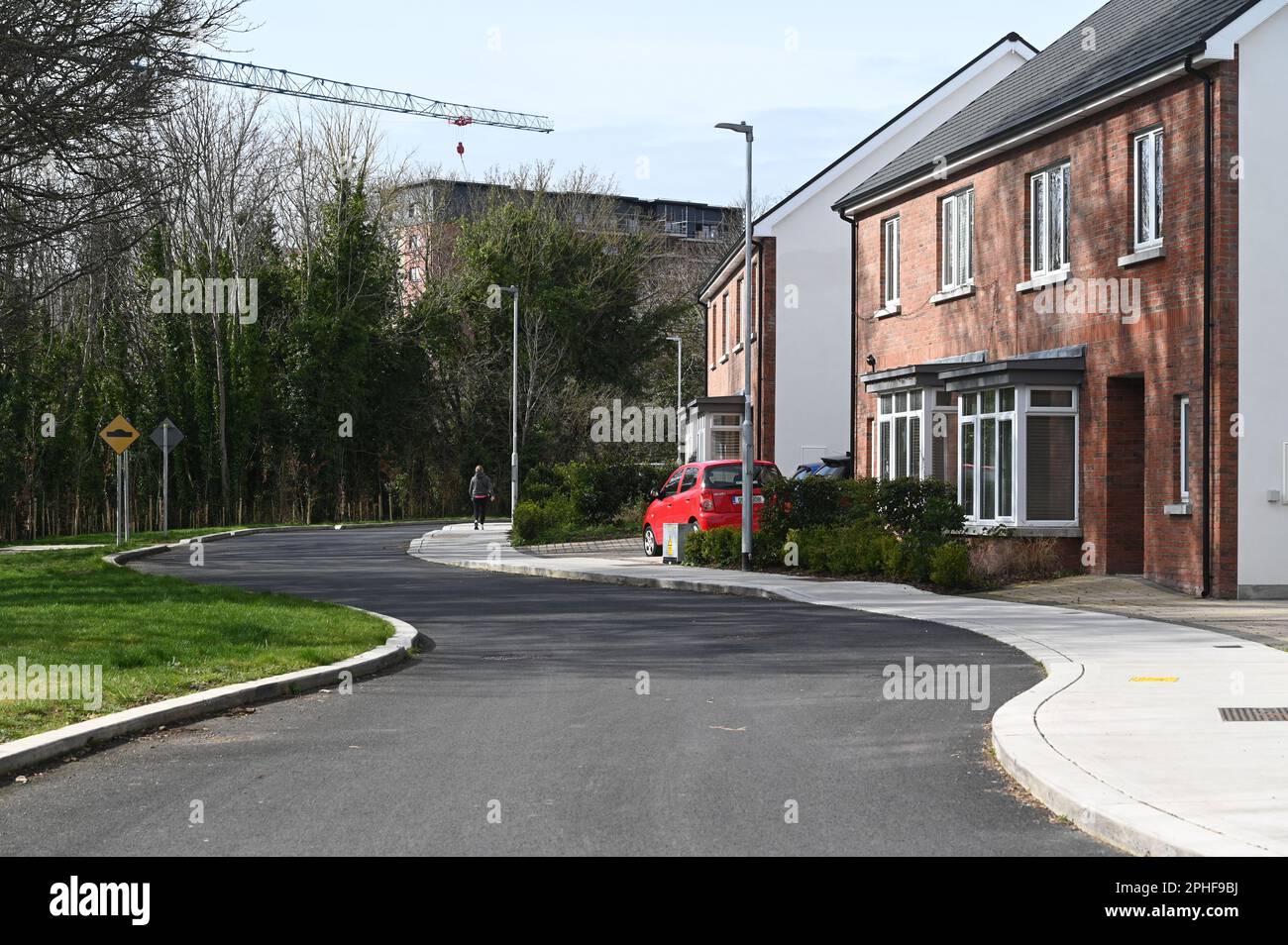 New housing development. Northern Cross. Dublin. March 2023 Stock Photo
