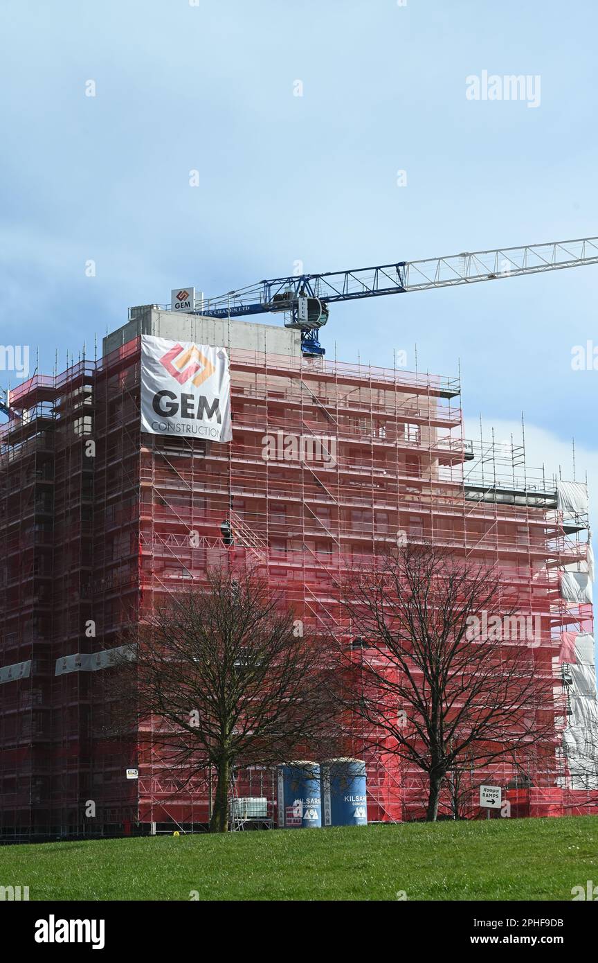 Housing development under construction. Newtown. Malahide Road (close