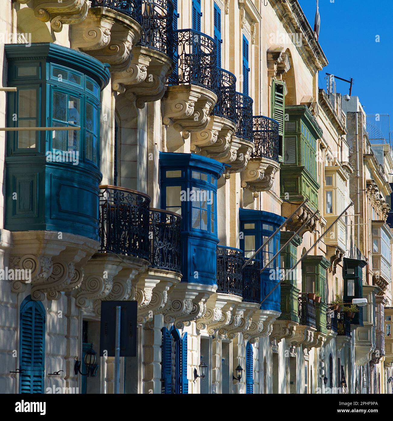 Valeta The architecture of Valletta, Malta Stock Photo - Alamy