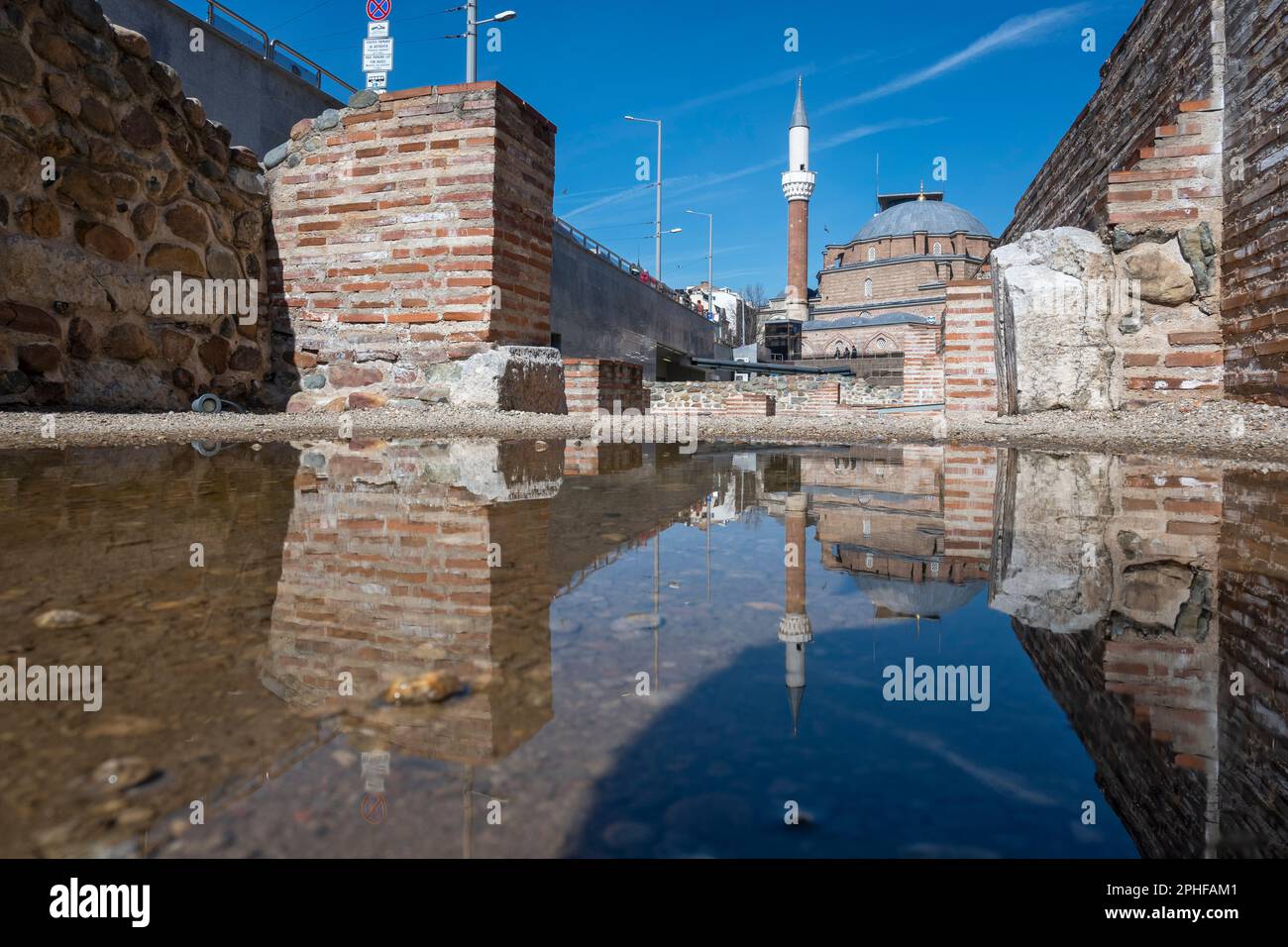 SOFIA, BULGARIA- MARCH 19, 2023: Banya Bashi Mosque And Ruins Of ...