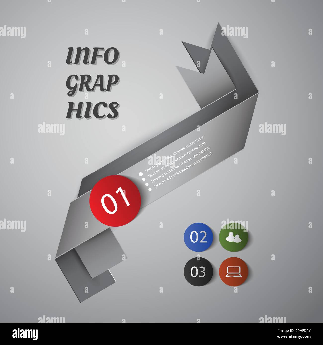 Infographic Ribbon Filter Infographics Elements - Ribbons Stock Vector Image & Art - Alamy