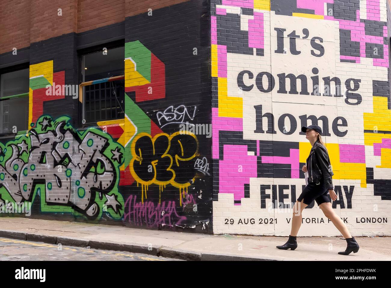 Its Coming Home Signage UEFA Euro 2020 General Views London UK its-coming-home-signage-uefa-euro-2020-general-views-london-uk