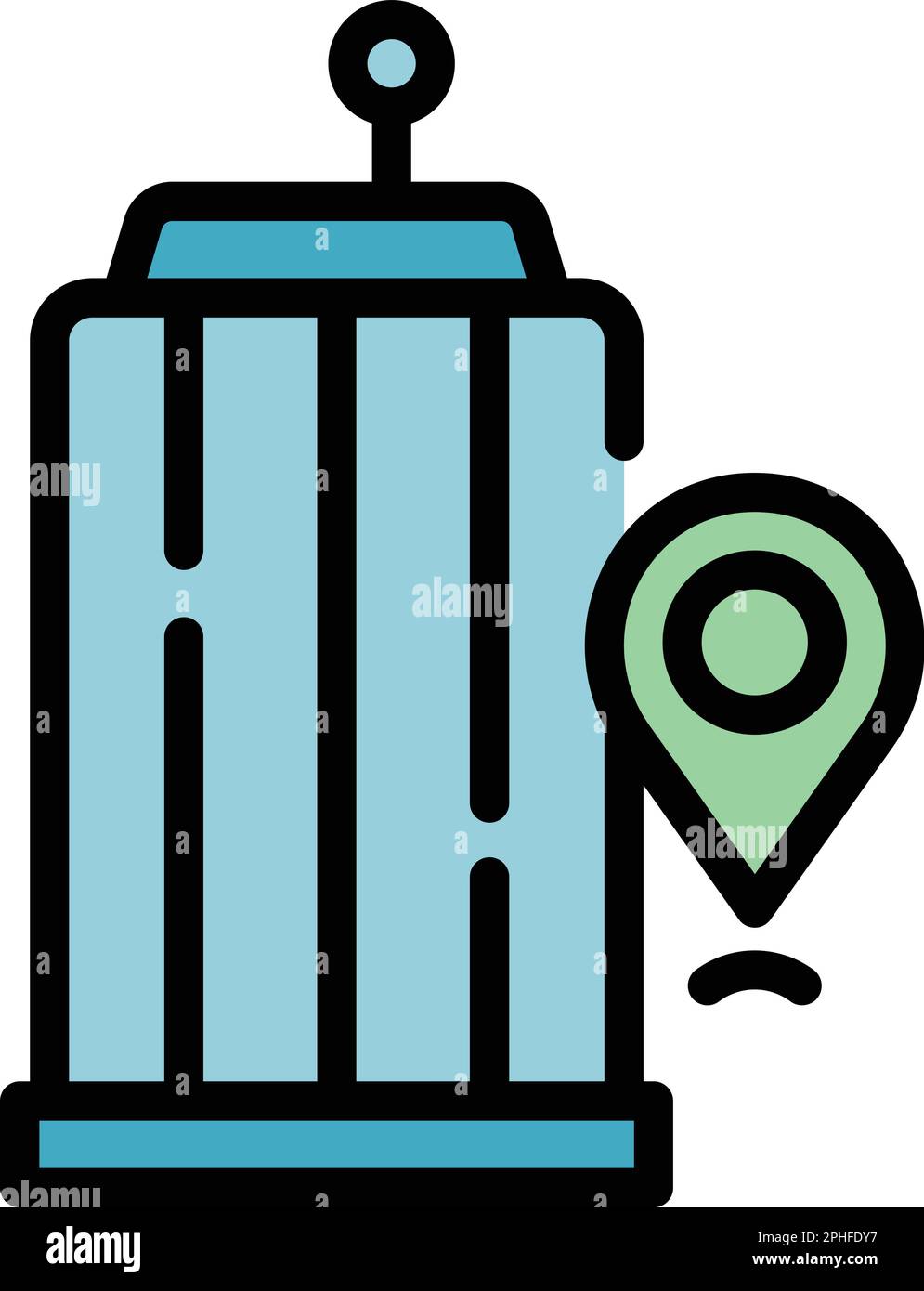 Accessible environment icon. Outline Accessible environment vector icon ...