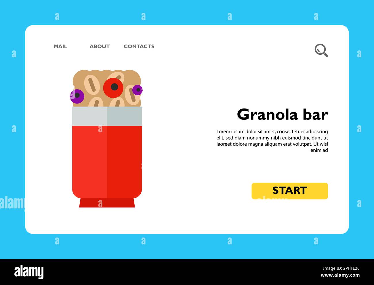 Granola bar icon Stock Vector Image & Art Alamy