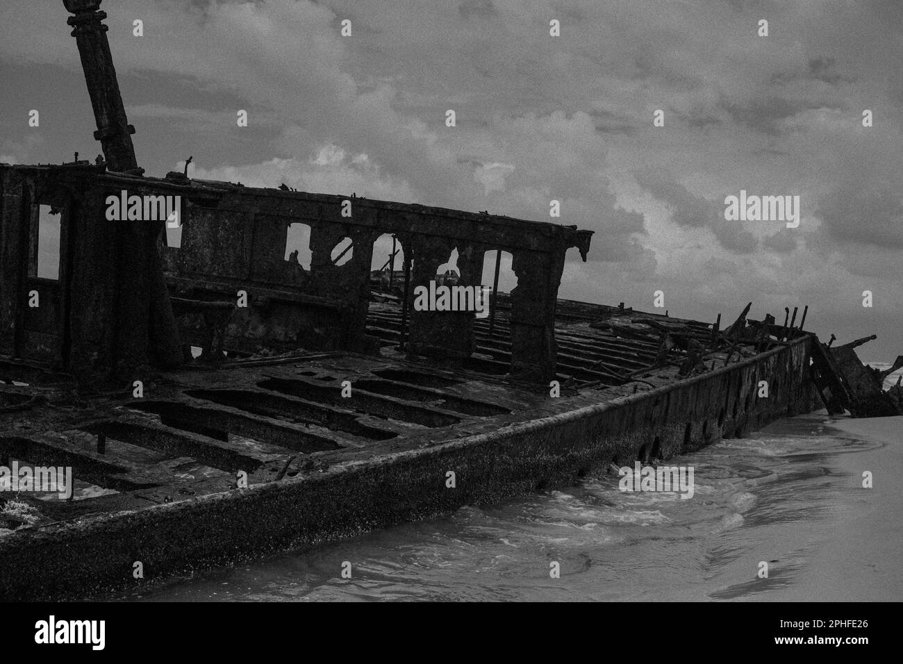 Shipwreck Fraser Island Stock Photo