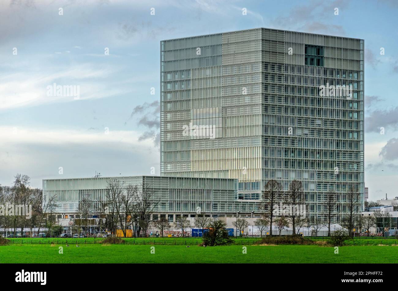 Utrecht, The Netherlands, March 24, 2023: view across the fields ...