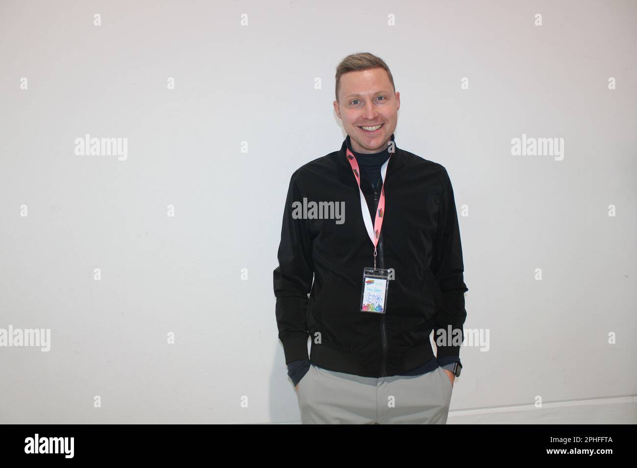 Bene Gutjan bei der Proud Nerd Convention in der Messehalle. Trier,  25.03.2023 Stock Photo - Alamy