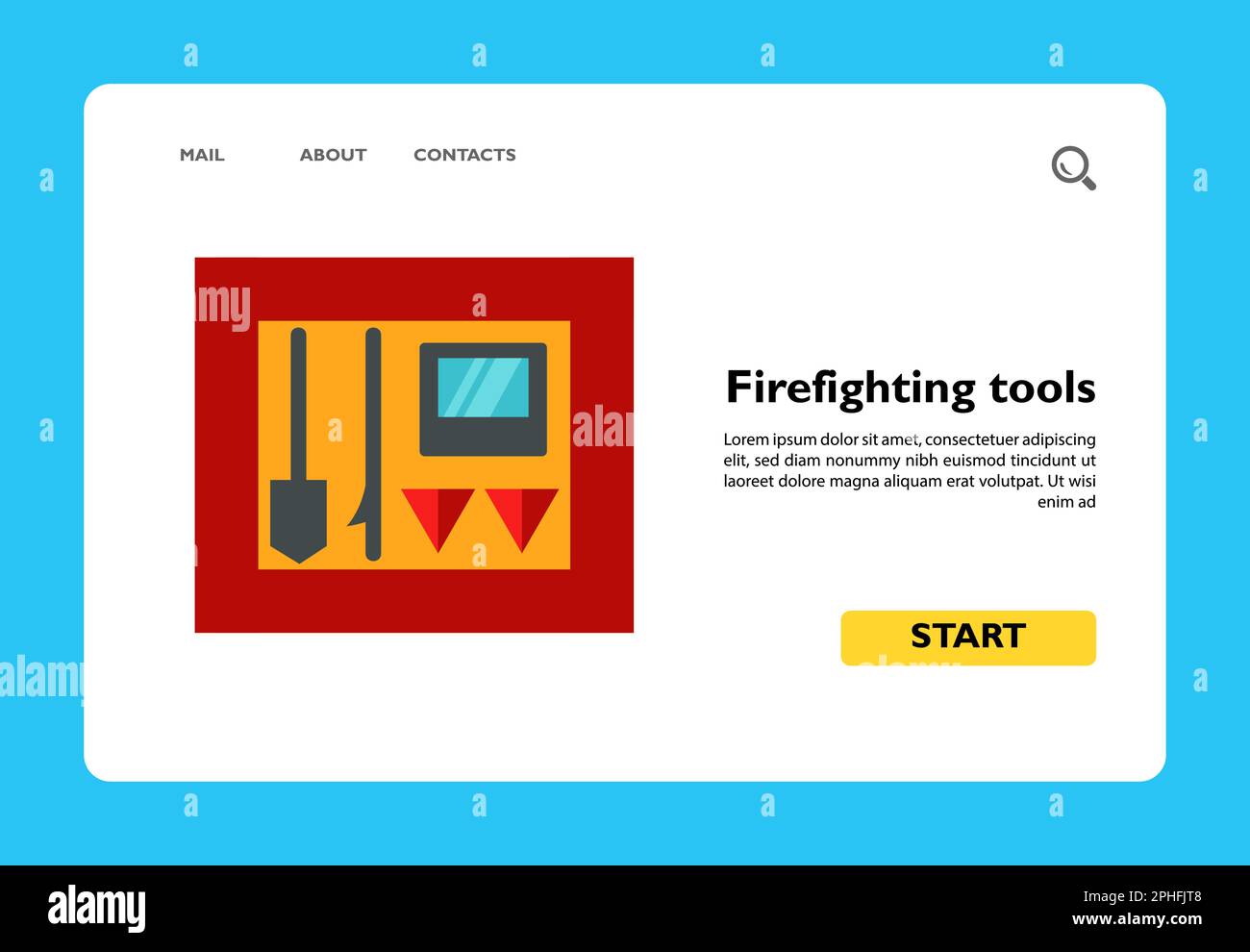 Firefighting tools icon Stock Vector Image & Art Alamy