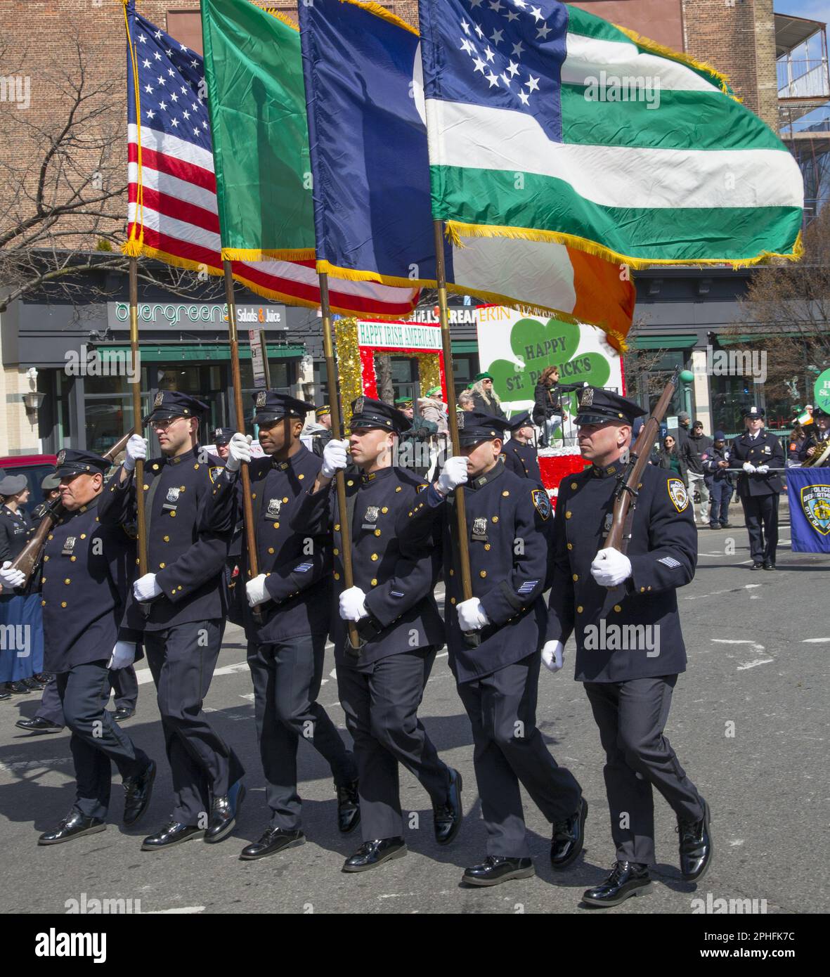 Saint Patrick's Irish Day Parade in the Park Slope neighborhood in