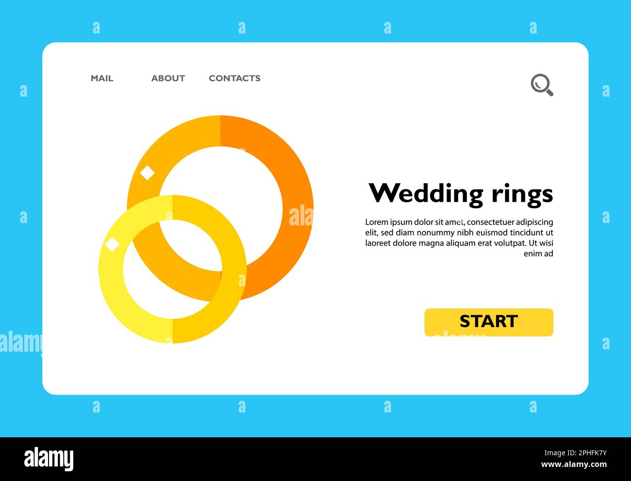 Gold wedding rings icon Stock Vector Image & Art Alamy