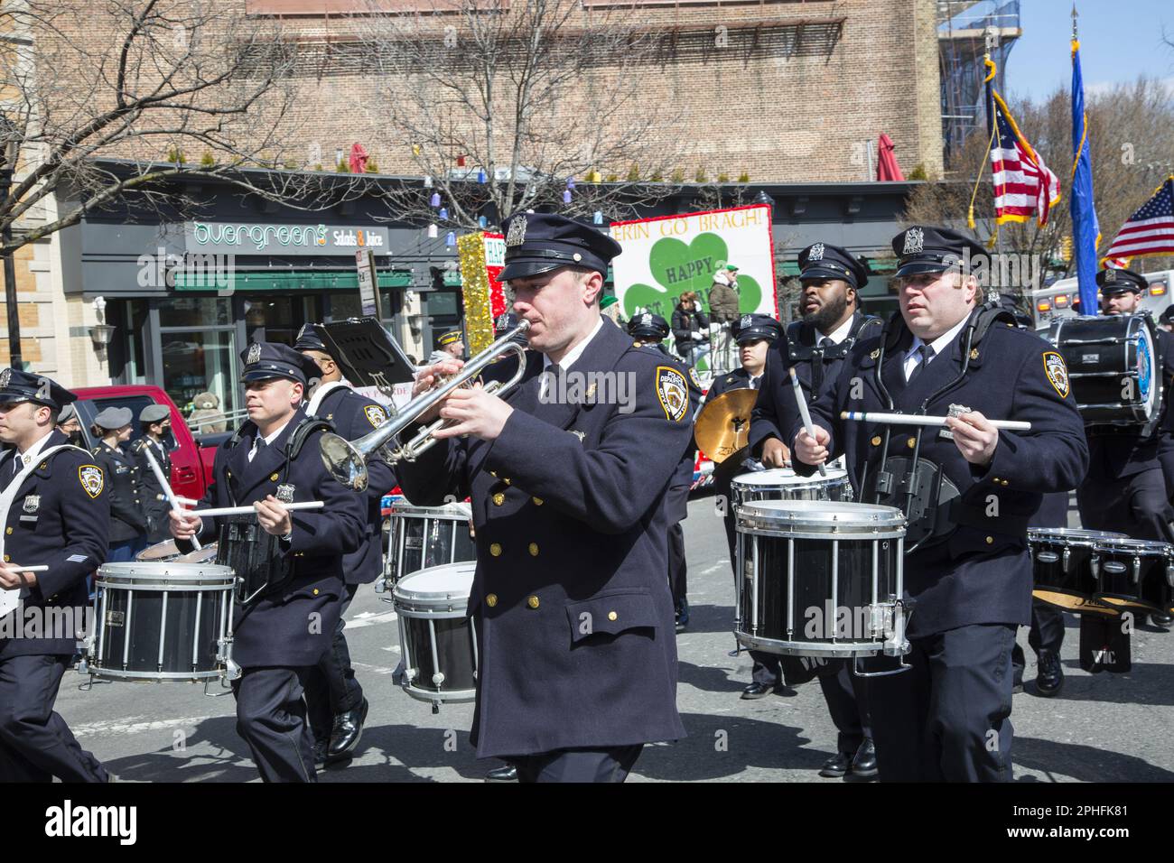 Saint Patrick's Irish Day Parade in the Park Slope neighborhood in
