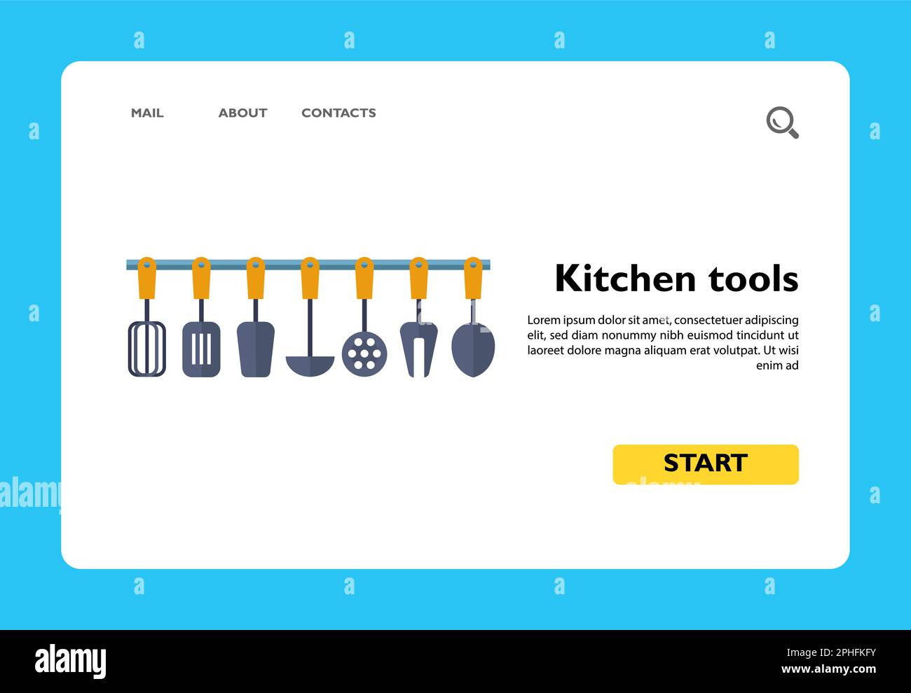 Kitchen tools set Stock Vector Image & Art - Alamy