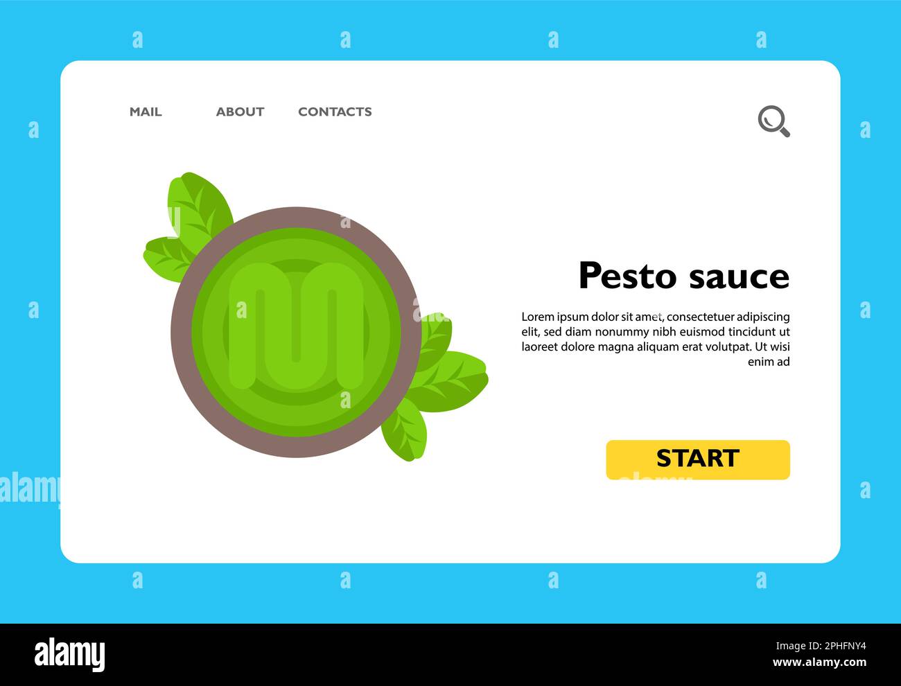 Green pesto sauce icon Stock Vector