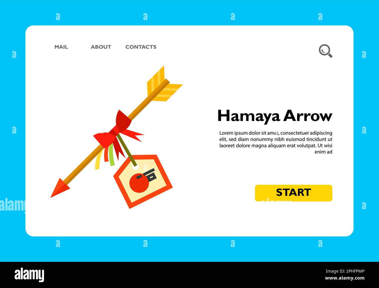 Hamaya Arrow Icon Stock Vector Image & Art - Alamy