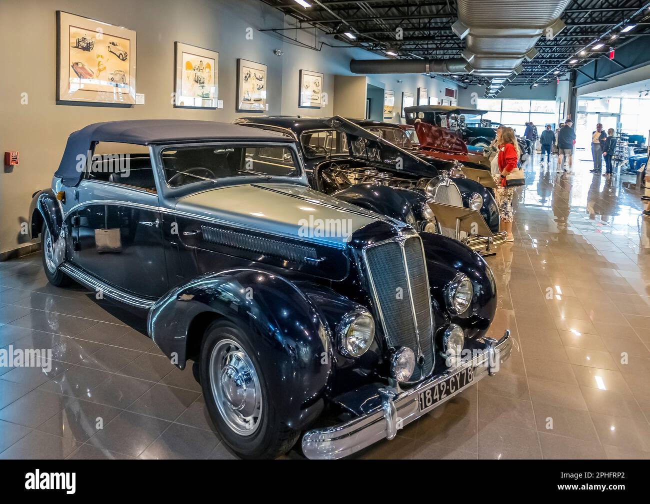 Cars in the Tampa Bay Automobile Museum in Pinellas Par Florida USA Stock Photo