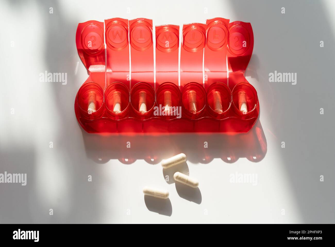 Cincinnati Reds Pill Box Medical pill box tablet doses hi-res stock photography and images - Alamy