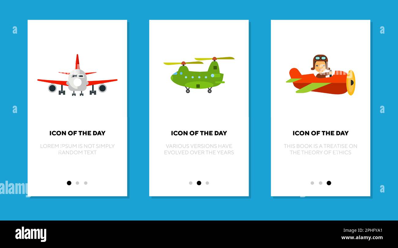 Aviation transports flat icon set Stock Vector Image & Art - Alamy