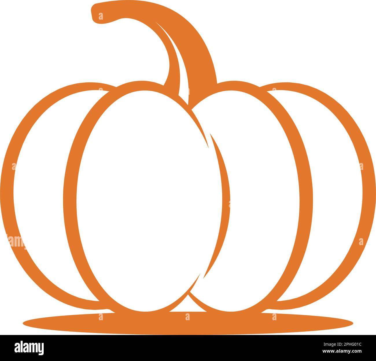 Pumkin logo icon design illustration Stock Vector