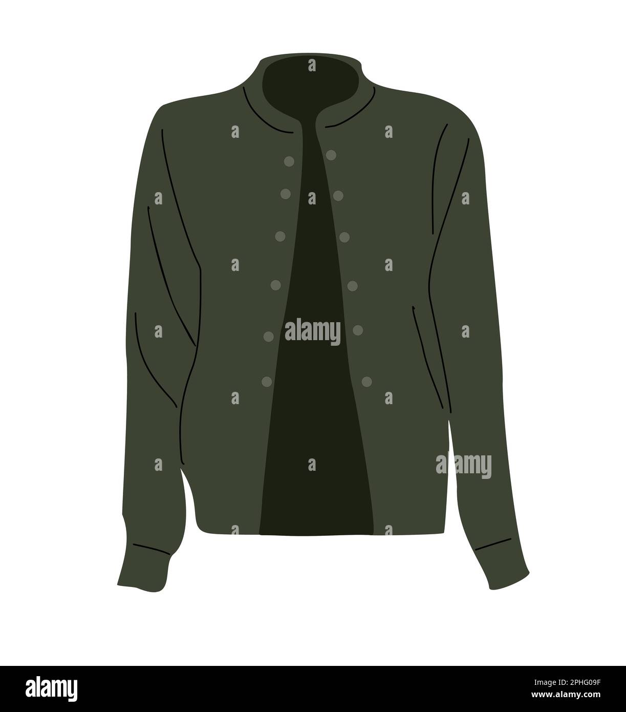 Jacket with buttons Stock Vector Images Alamy