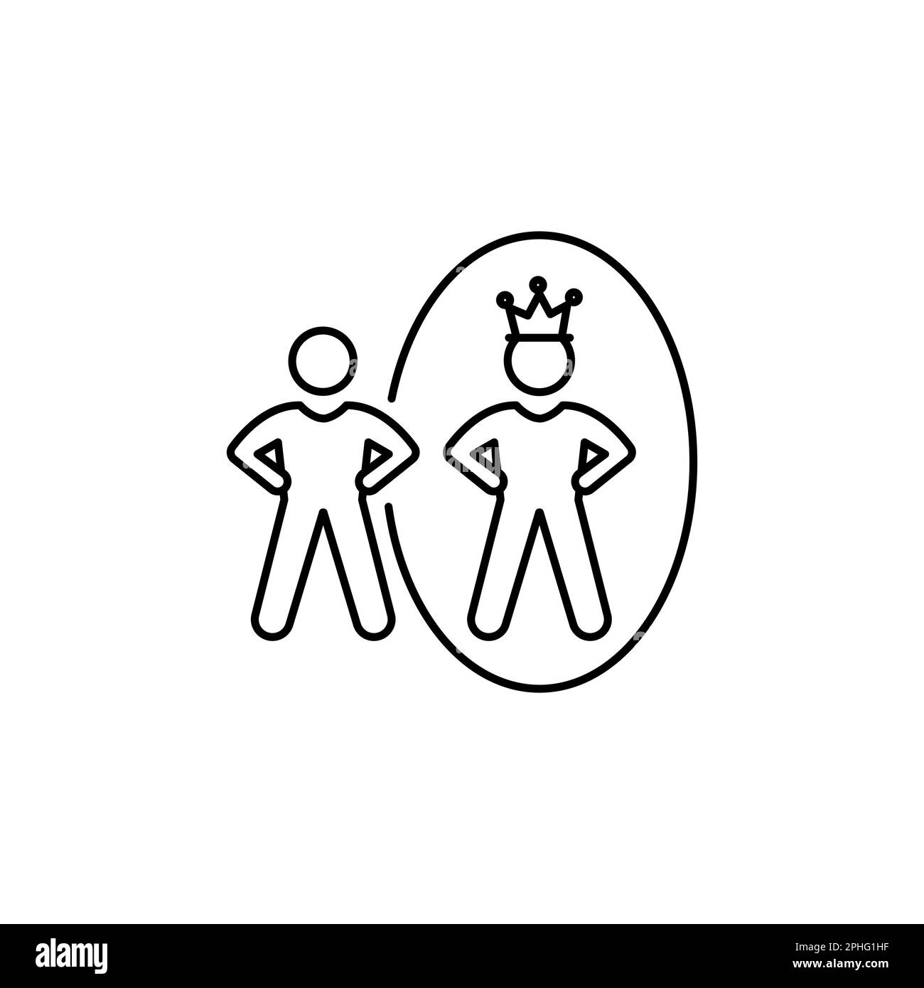 confidence clipart black and white
