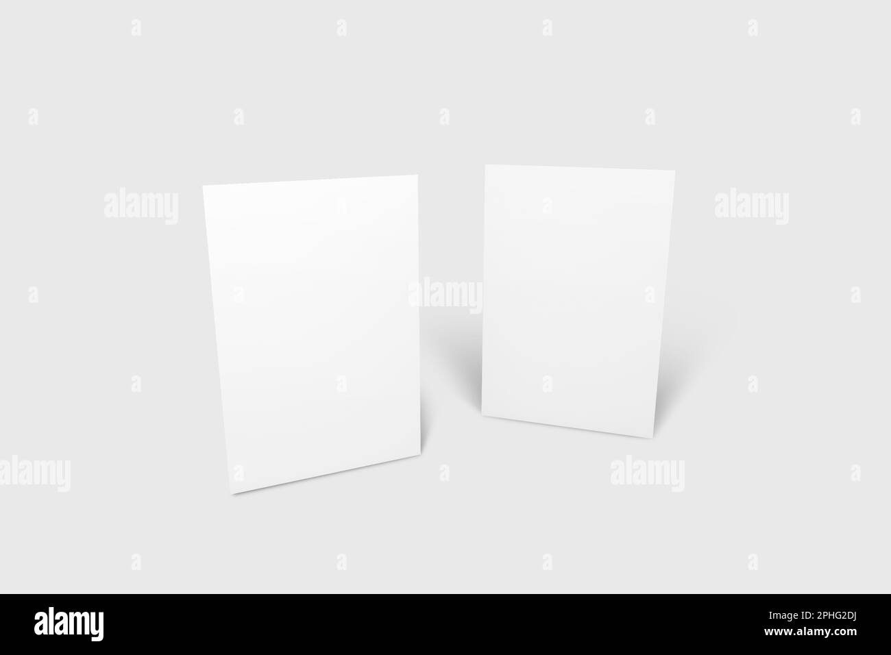 BI-Fold Invitation Greeting Card 3D Rendering for Events and