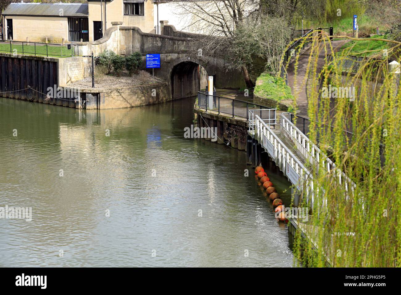 Bottom Lock and pumping station on and Avon Canal,