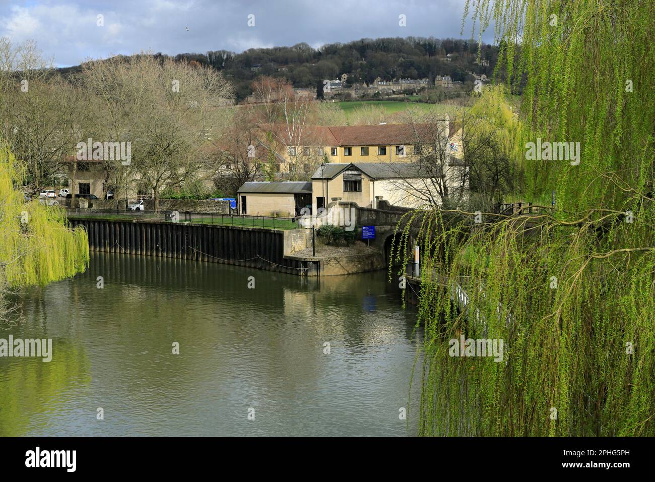 Bottom Lock and pumping station on and Avon Canal,