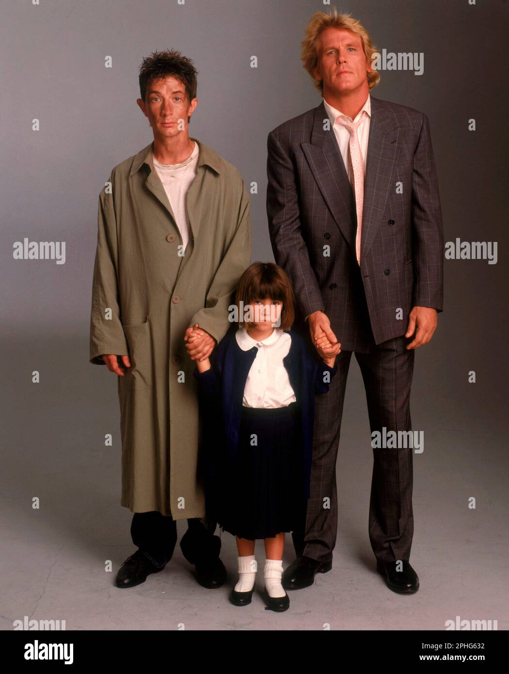 NICK NOLTE, MARTIN SHORT and SARAH ROWLAND DOROFF in THREE FUGITIVES (1989), directed by FRANCIS VEBER. Credit: TOUCHSTONE PICTURES / Album Stock Photo