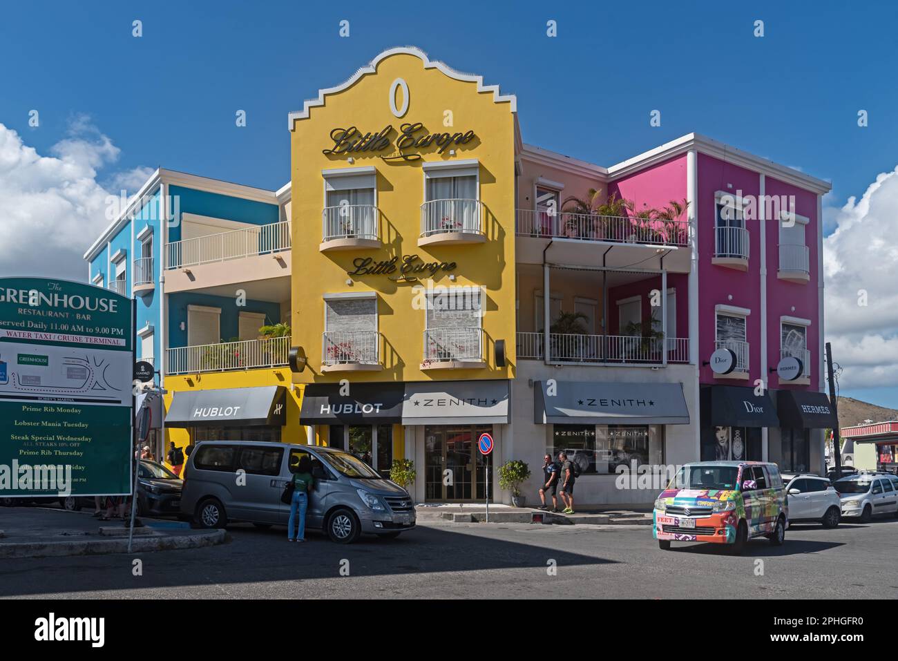 Downtown Philipsburg, St. Maarten, Southern Caribbean Stock Photo Alamy