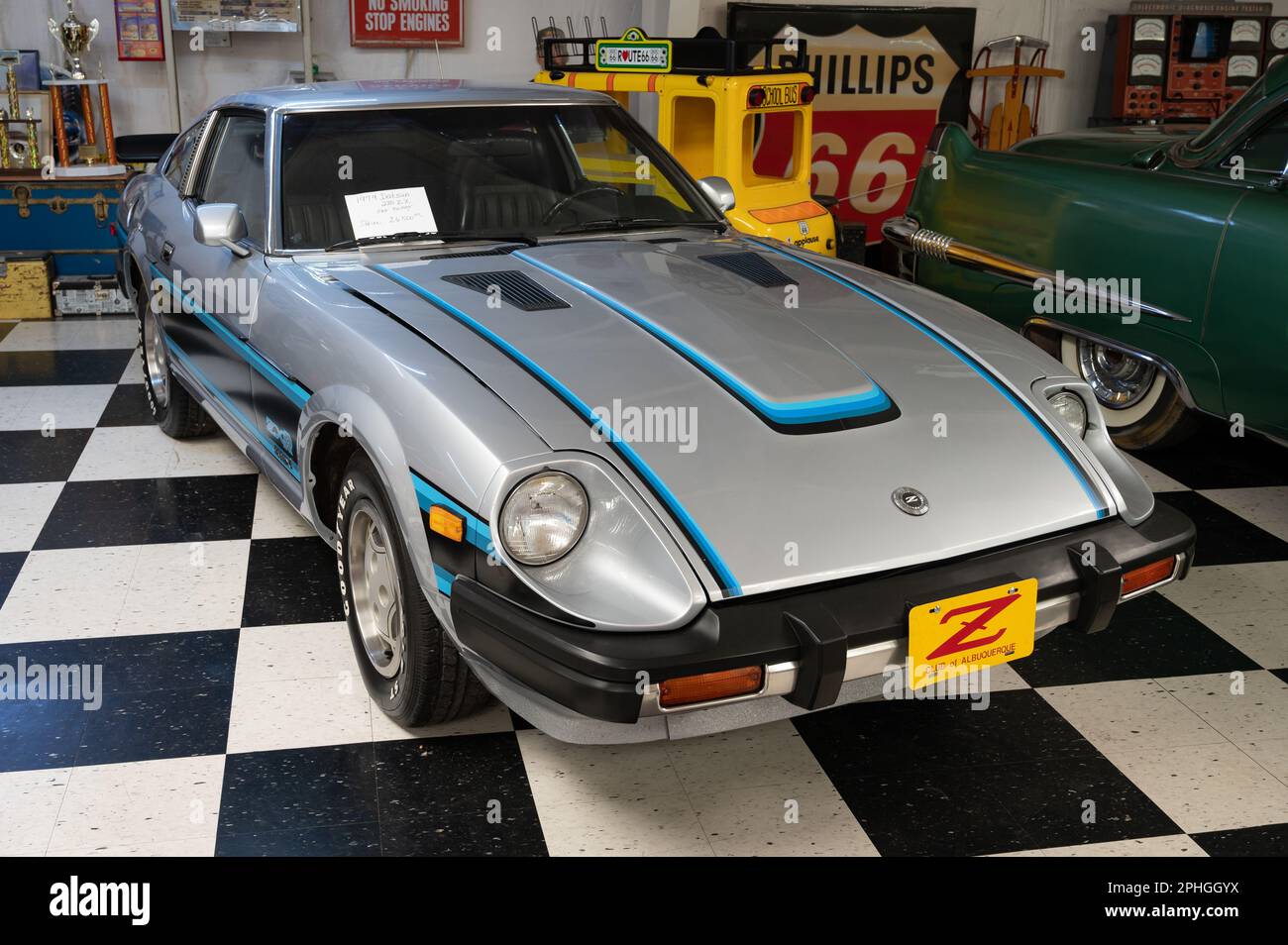 Detail of an exclusive classic Japanese sports car, Datsun Detail of an exclusive classic Japanese sports car, Datsun