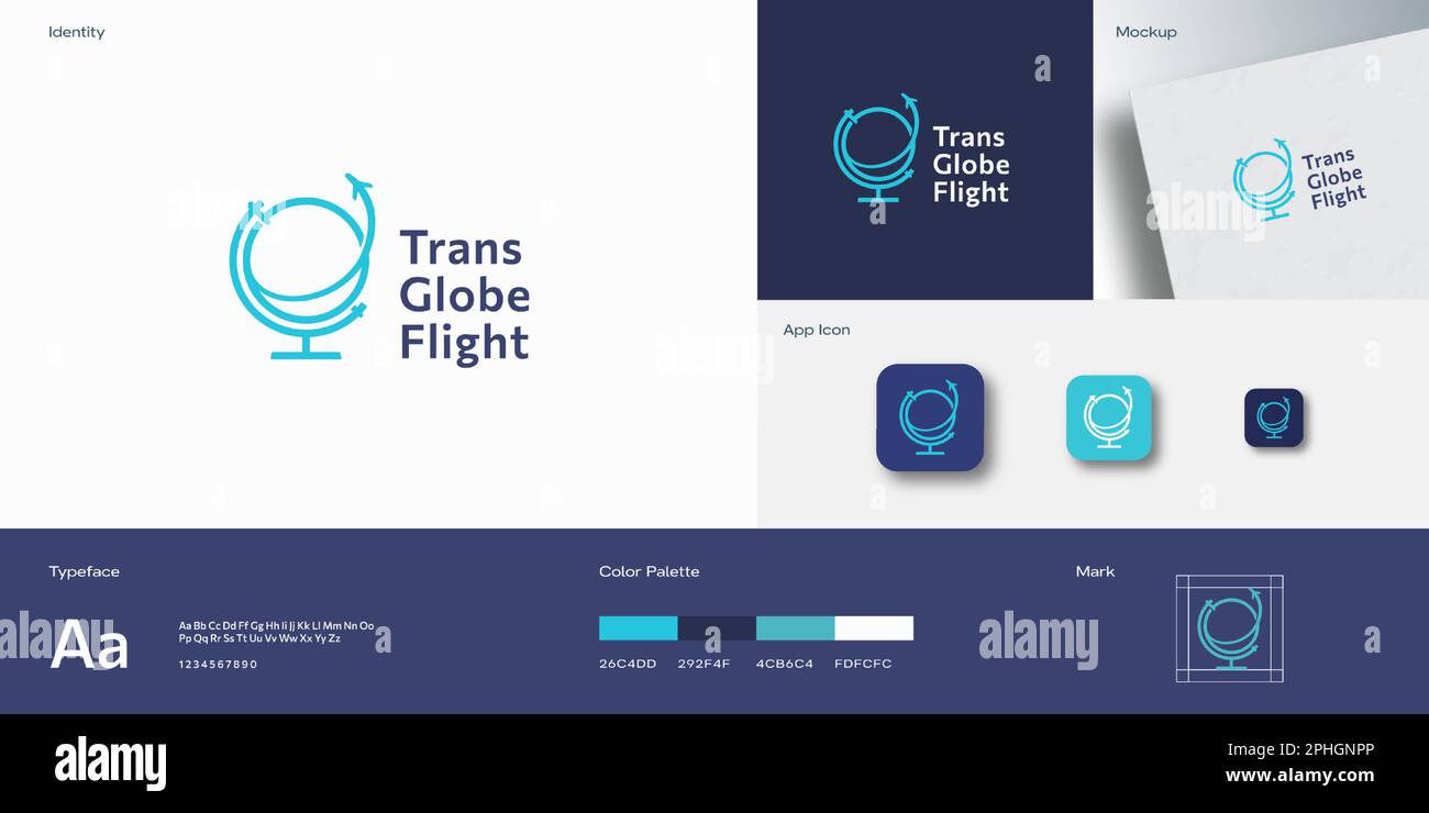 Transport Globe Flight Abstract Sign Symbol Logo Template. Globe icon ...