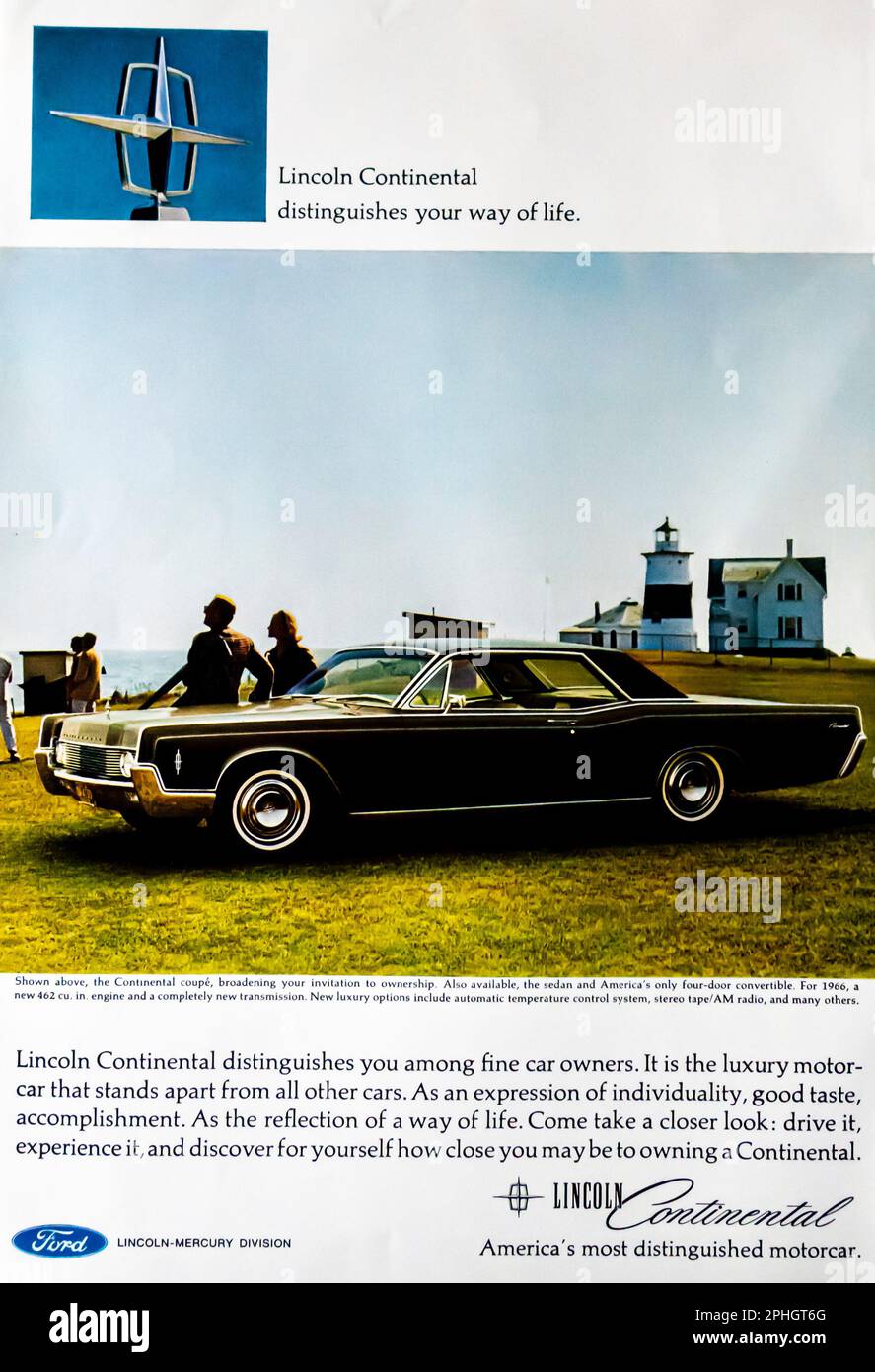 1966 lincoln continental hi-res stock photography and images - Alamy