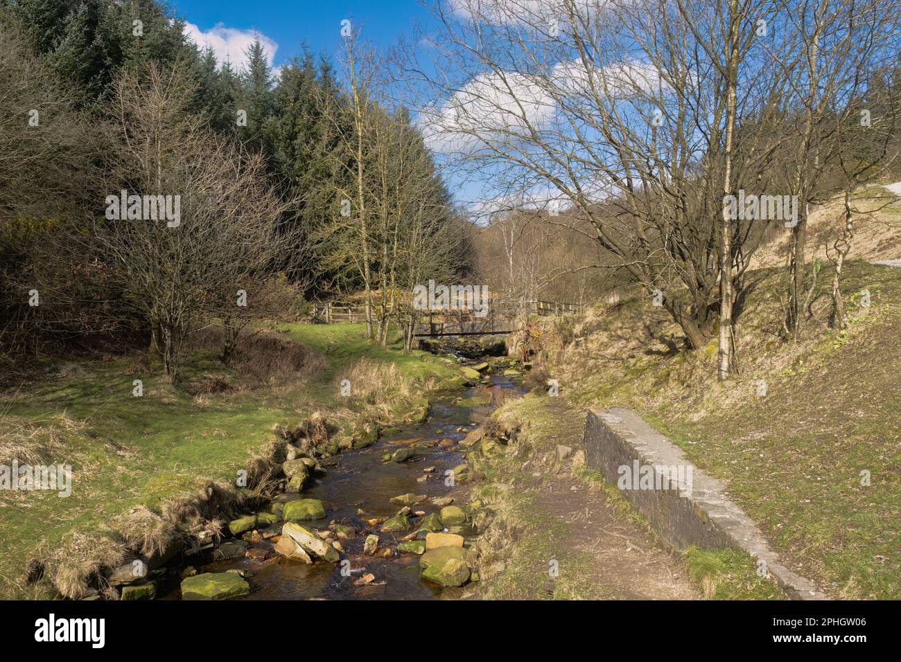 Lead Mines Clough is located around a mineral vein that has infilled along a geological fault