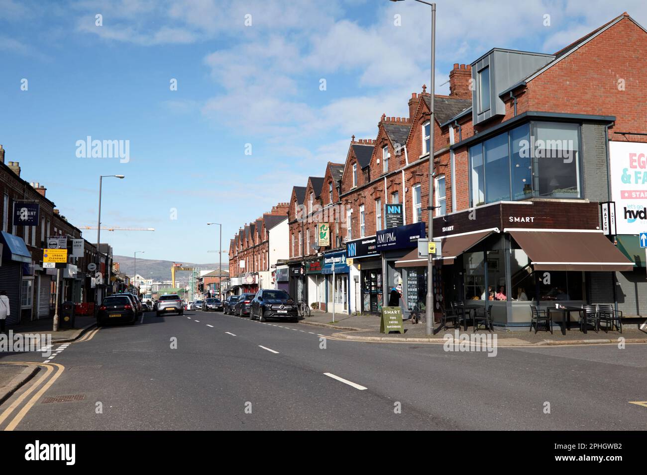 belmont road strandtown, east belfast, northern ireland, uk Stock Photo
