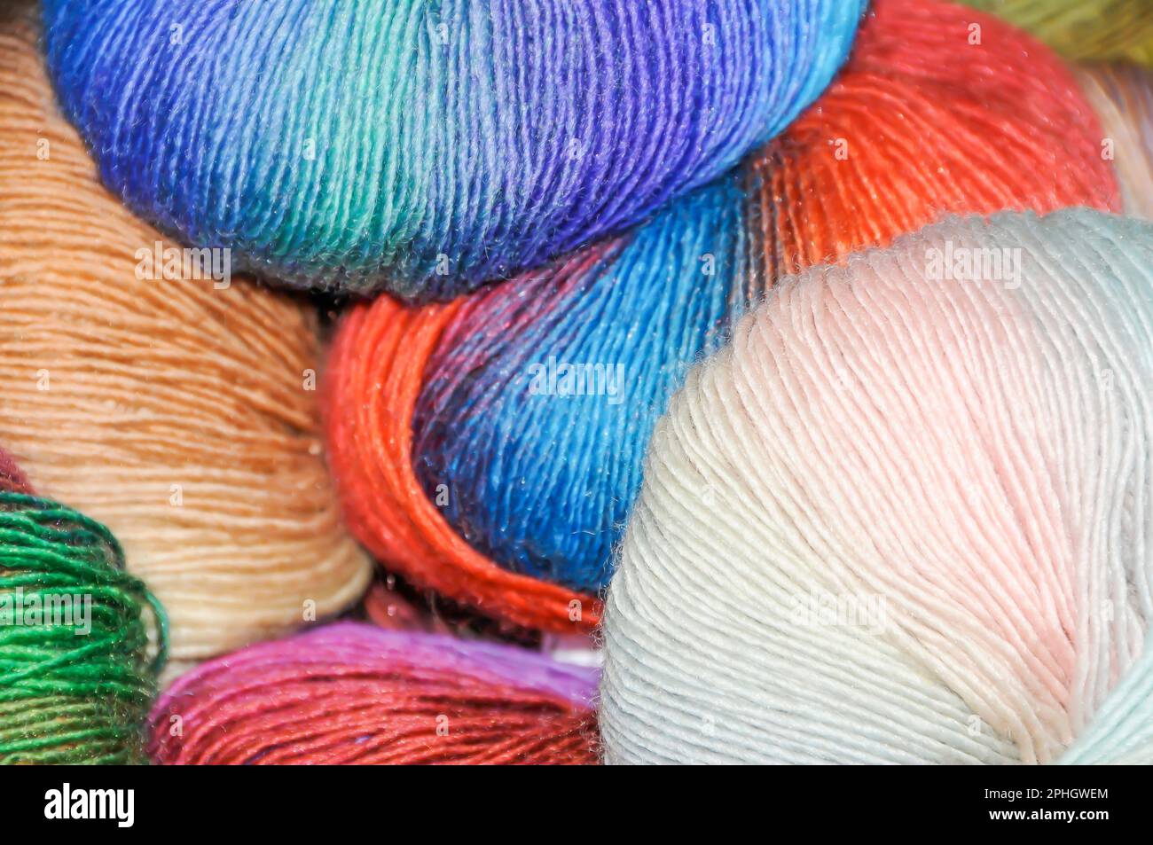 Yarn on Display Stock Photo