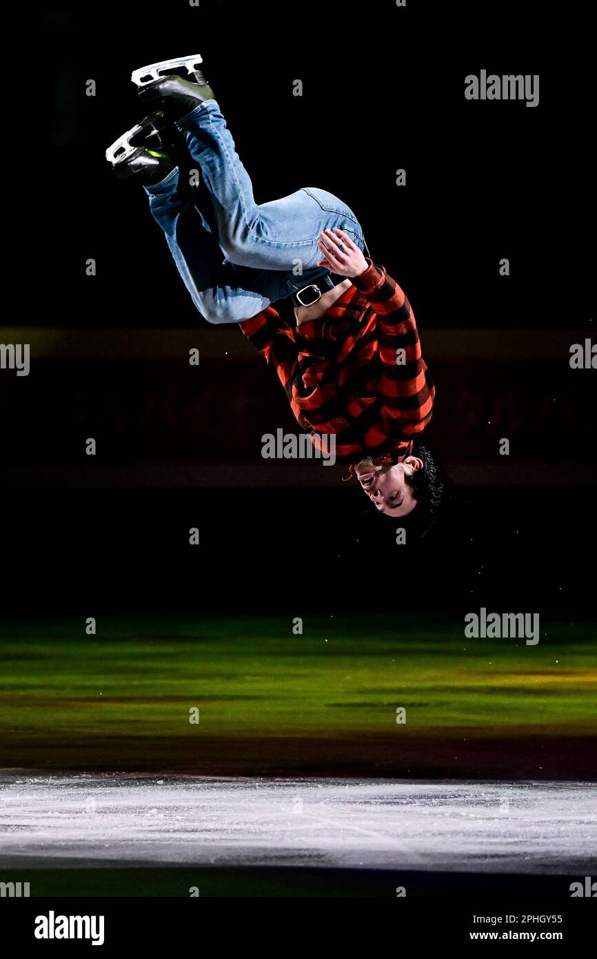 Keegan MESSING (CAN), during the Exhibition Gala, at the ISU World