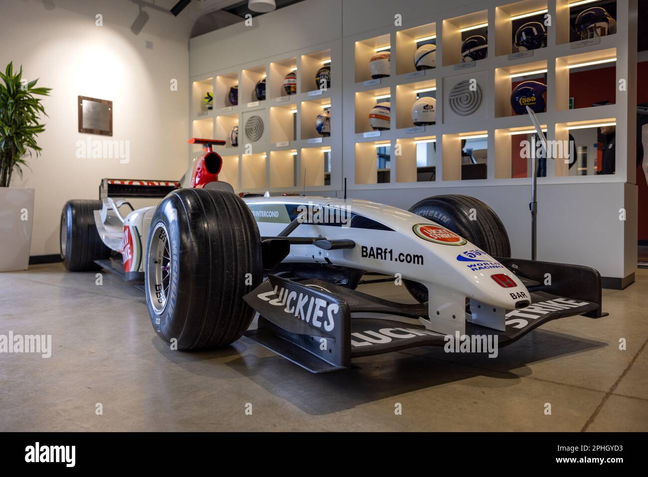 2004 BAR 006 Formula One Racing car on display at Motorsport UK based at Bicester Heritage Centre on the 26th March 2023 Stock Photo