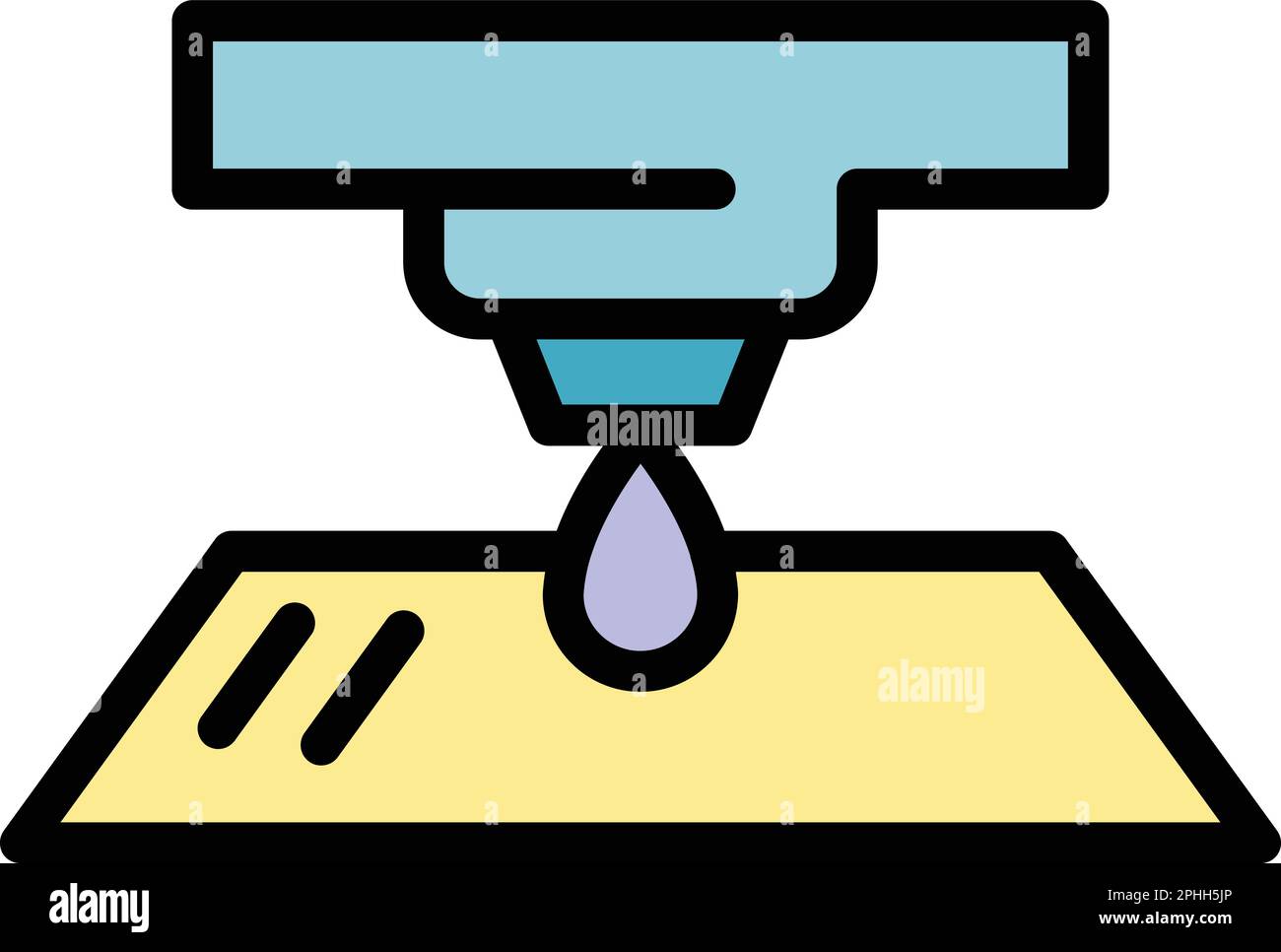 Printing ink icon. Outline Printing ink vector icon for web design ...