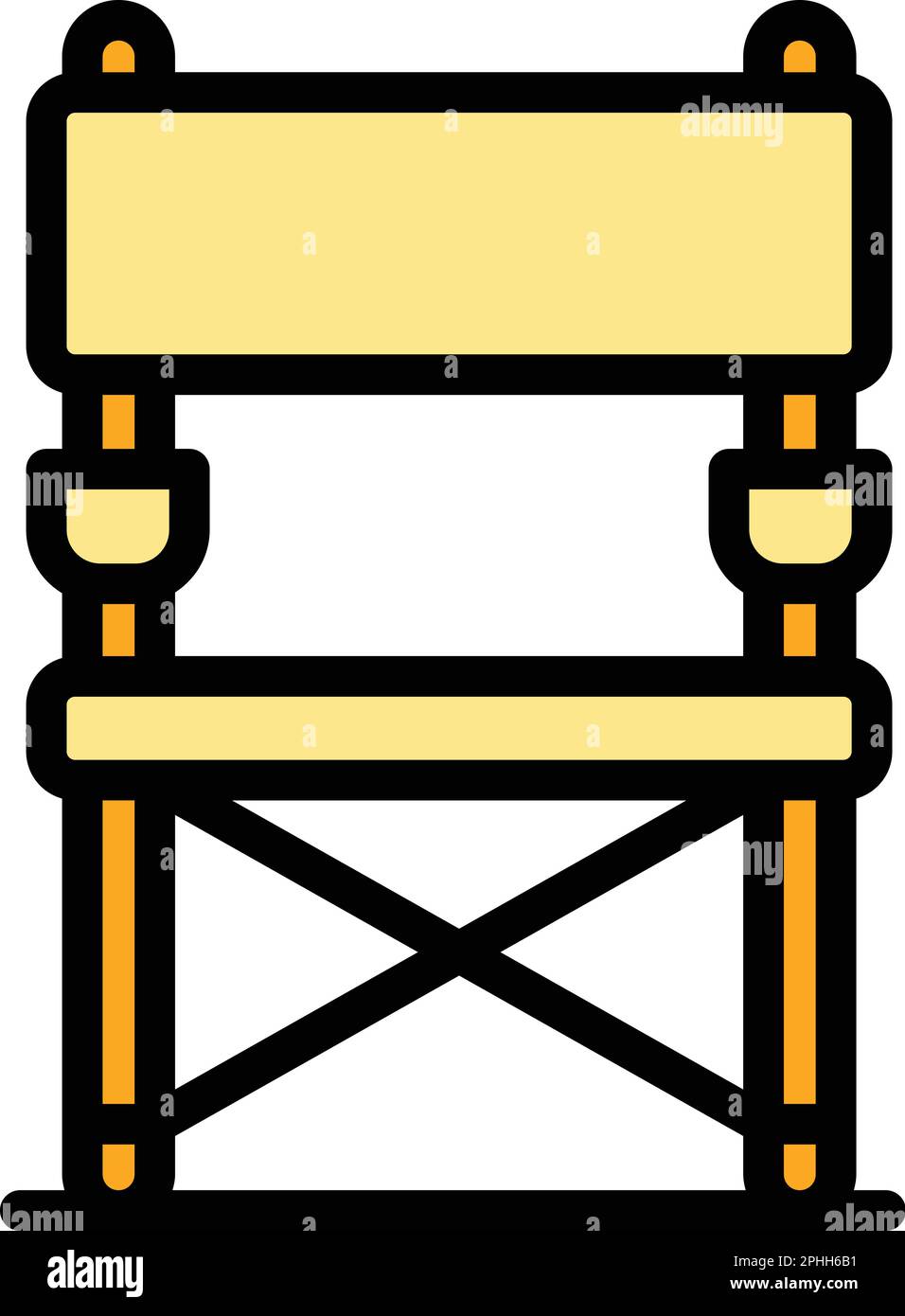 Camping chair icon. Outline Camping chair vector icon for web design ...