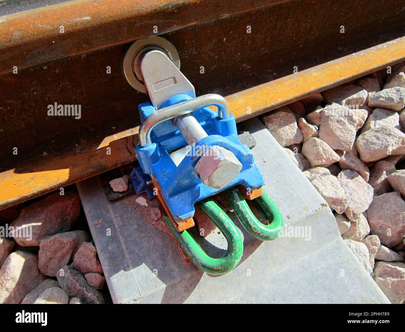Railway track engineering in the UK Stock Photo Alamy