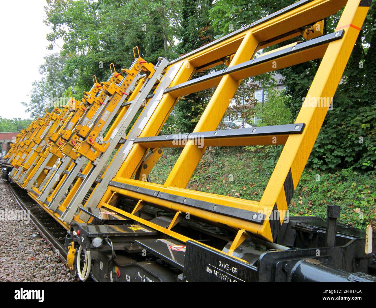 Railway track engineering in the UK Stock Photo Alamy