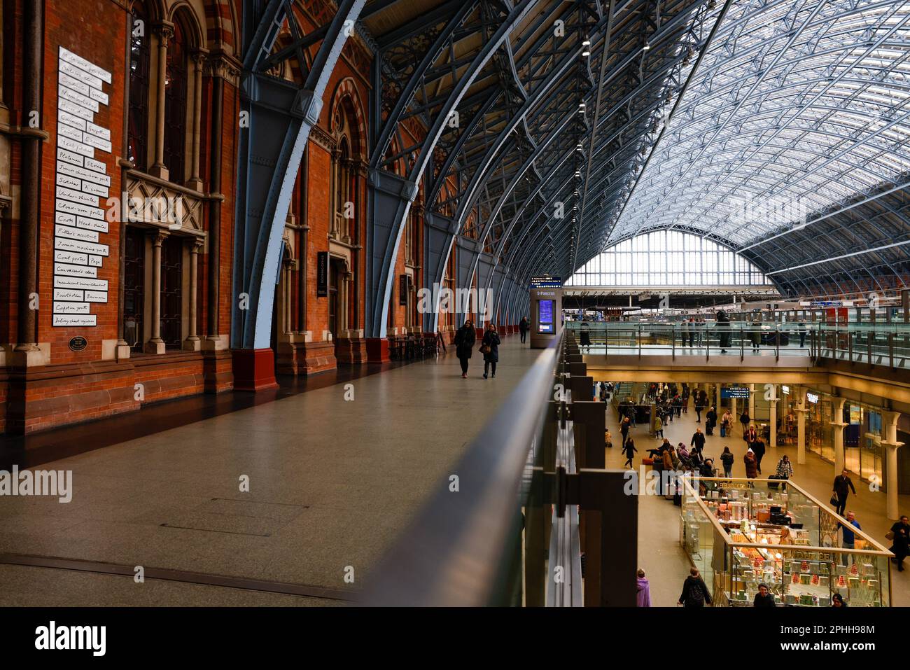 London, St Pancras Station Stock Photo